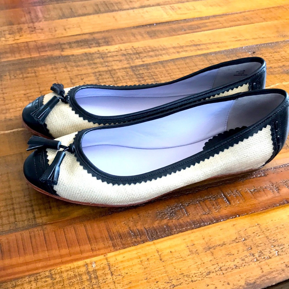 Johnston and Murphy Linen and Leather Flats